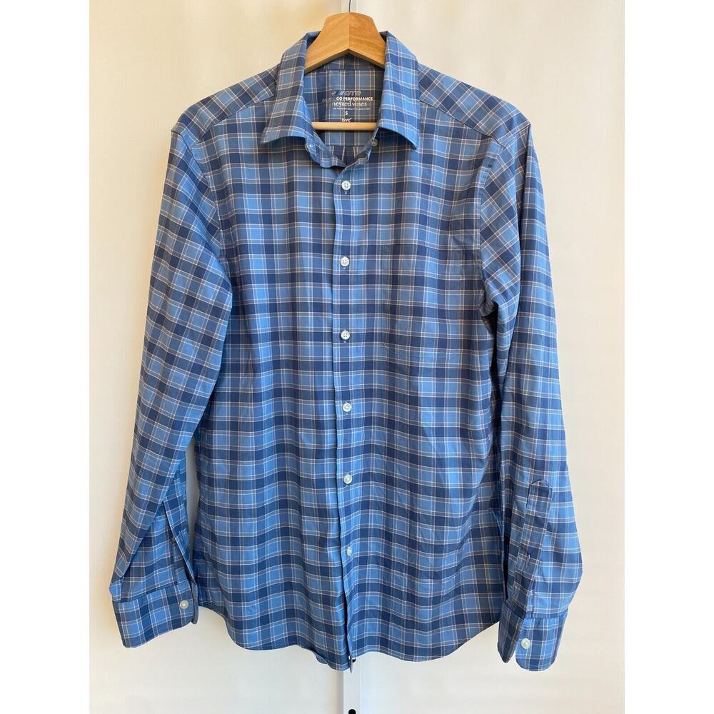 Vineyard Vines On The Go Performance OTG Gingham Button Down Shirt - S